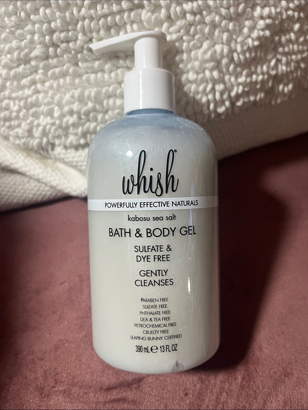 NEW whish Kabosu Sea Salt Bath & Body Gel — 13 fl oz